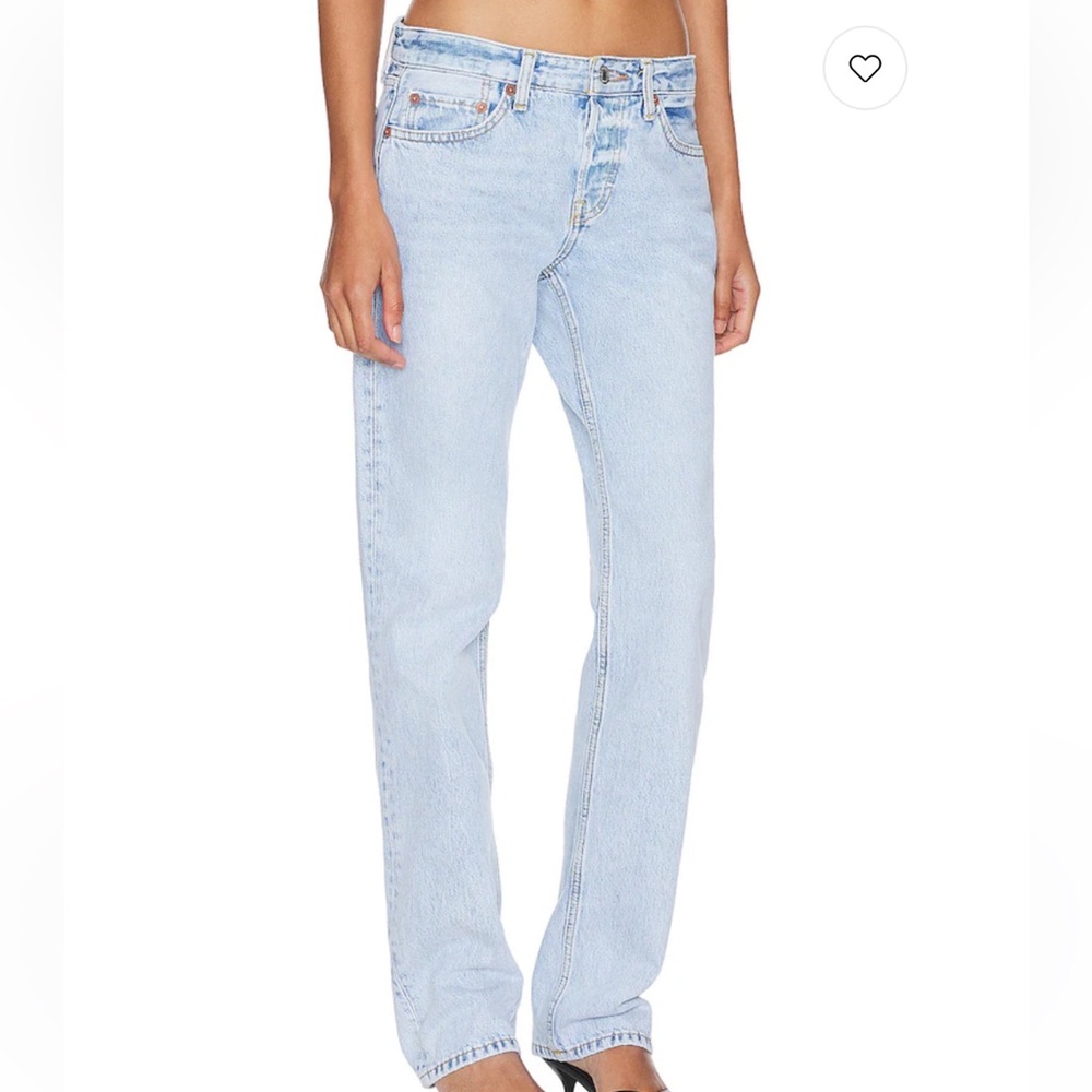 Re/Done Pam The Anderson Straight Fit Denim Jeans Size 25 NWT
